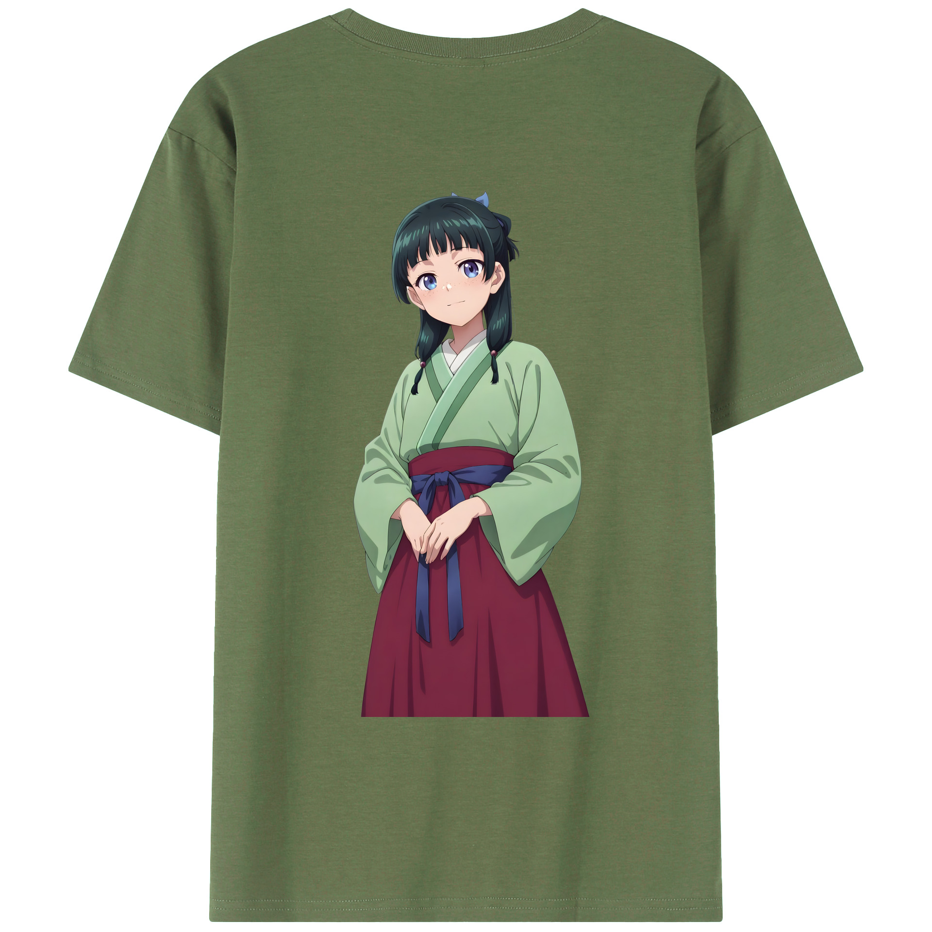 （画像用） 薬屋のひとりごと The Apothecary Diaries 綿100％ メンズ半袖Tシャツ（バックプリント） 通気性